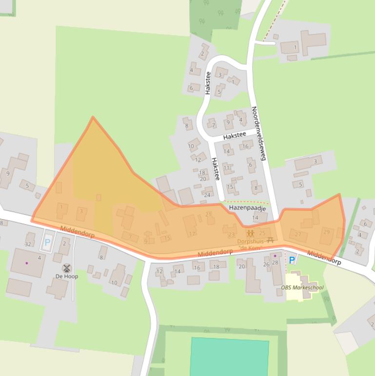 Kaart van postcodegebied 7754MA.