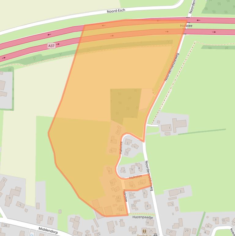 Kaart van postcodegebied 7754NR.