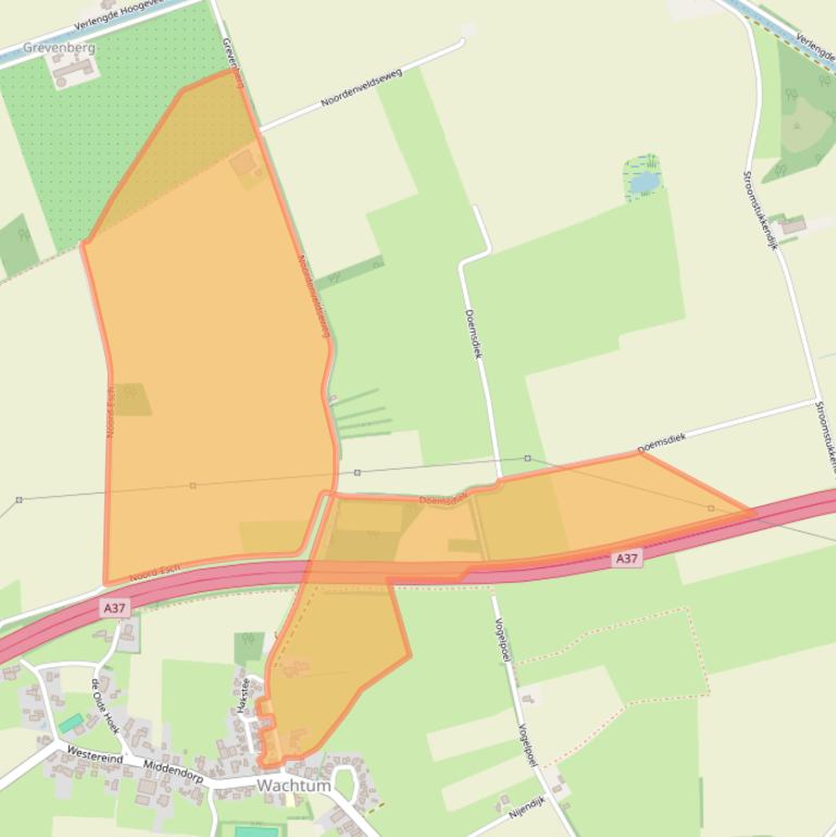 Kaart van postcodegebied 7754NZ.