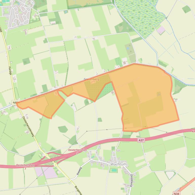 Kaart van postcodegebied 7754RH.