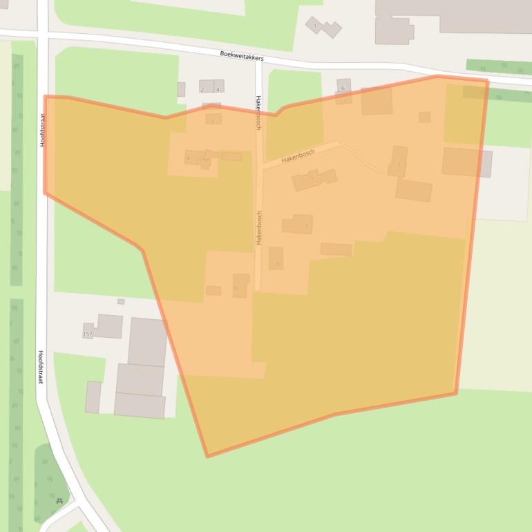 Kaart van postcodegebied 7755NE.