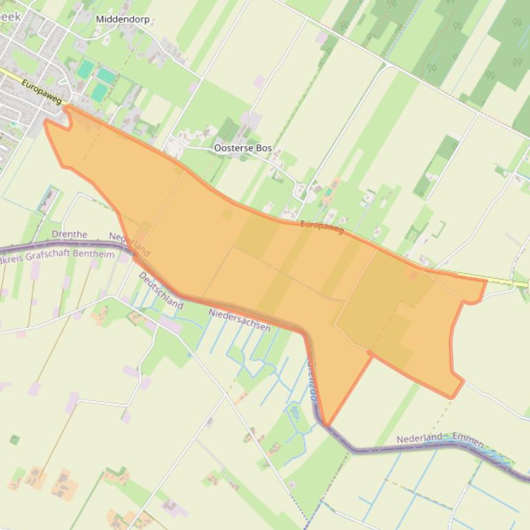 Kaart van postcodegebied 7761AA.