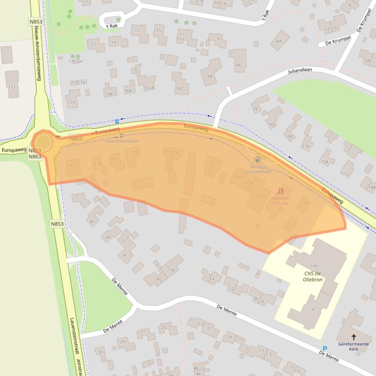 Kaart van postcodegebied 7761AD.