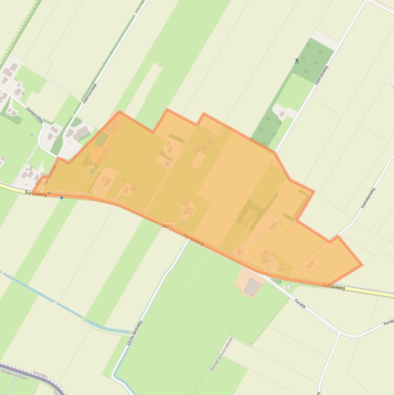 Kaart van postcodegebied 7761AG.