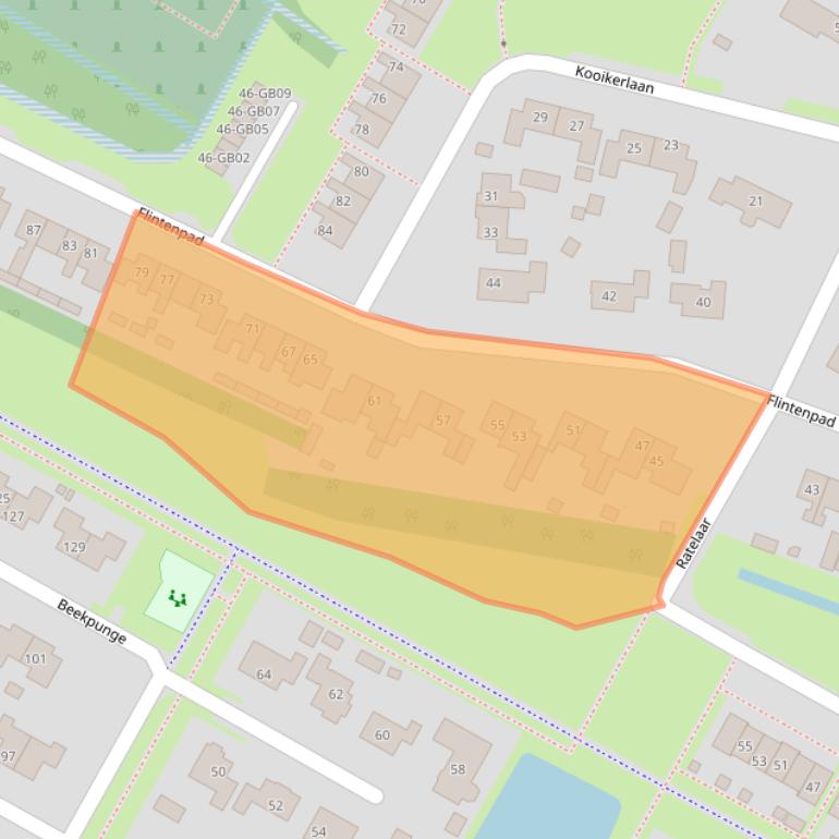 Kaart van postcodegebied 7761AR.