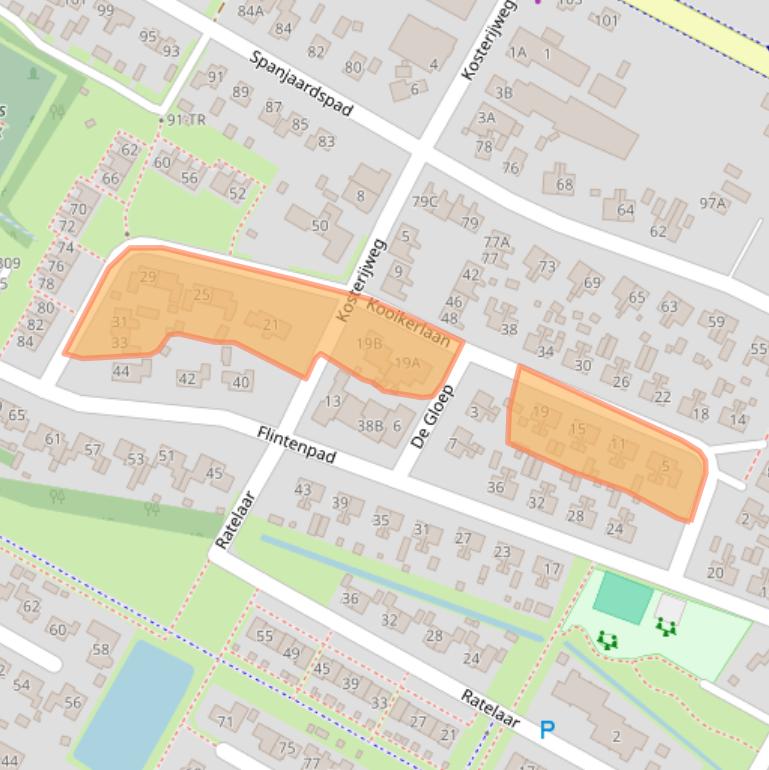 Kaart van postcodegebied 7761AW.