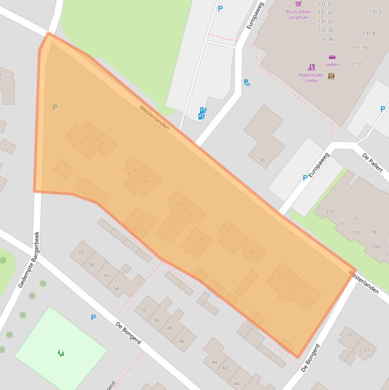 Kaart van postcodegebied 7761BE.