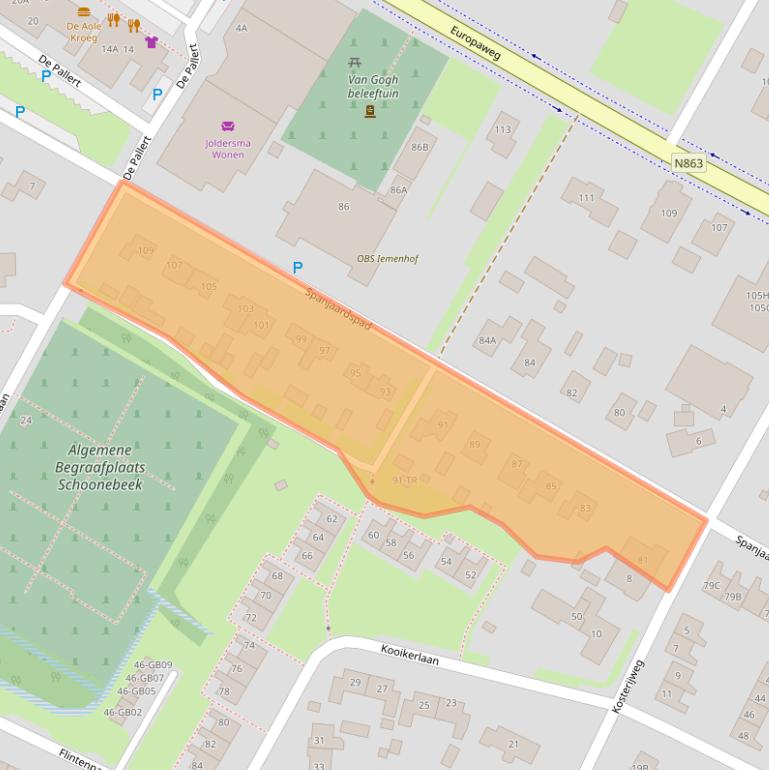 Kaart van postcodegebied 7761BN.