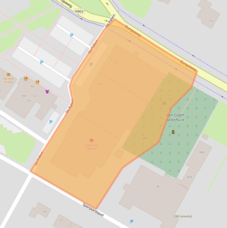 Kaart van postcodegebied 7761BT.