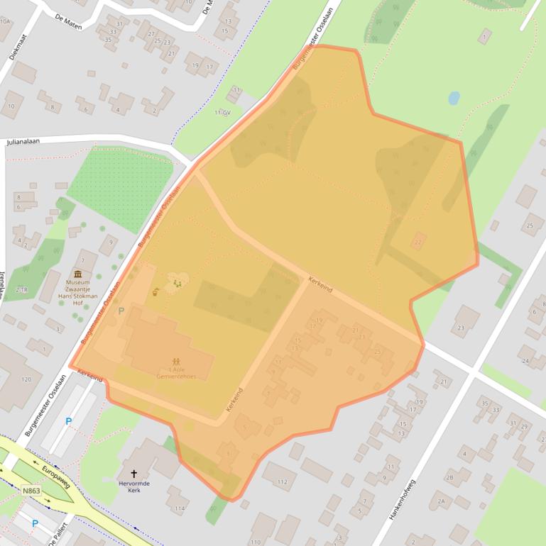 Kaart van postcodegebied 7761CL.