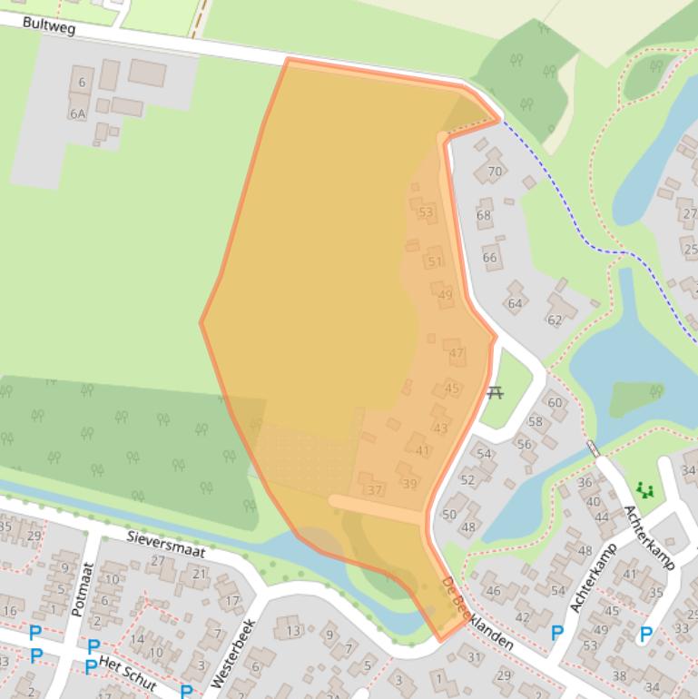 Kaart van postcodegebied 7761DB.