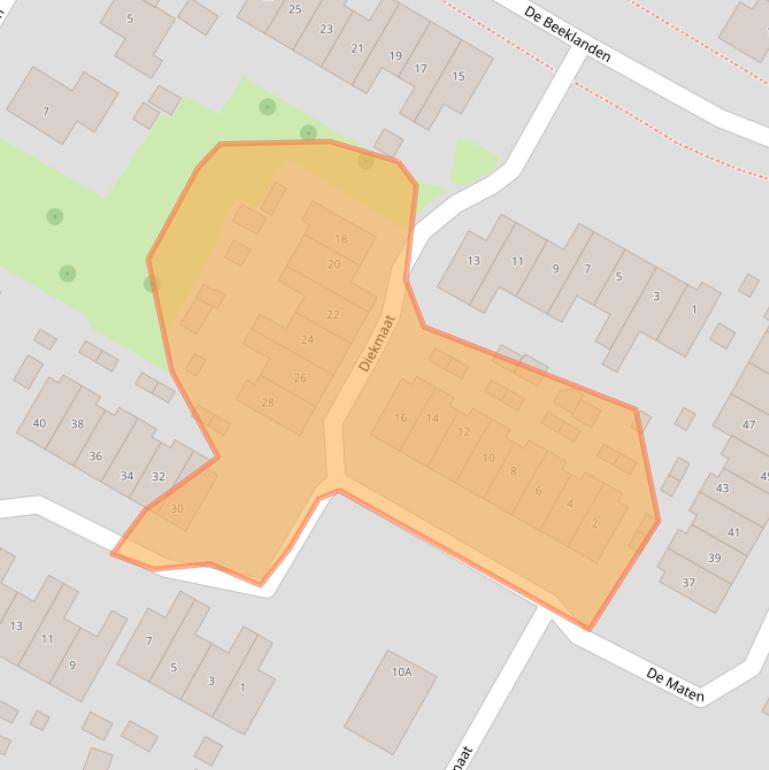 Kaart van postcodegebied 7761DC.