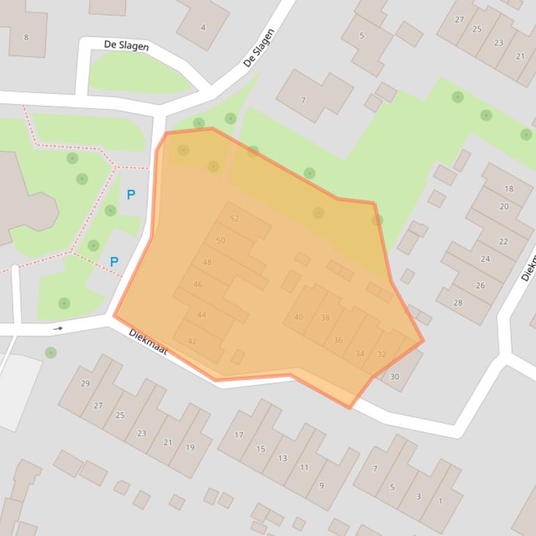 Kaart van postcodegebied 7761DD.