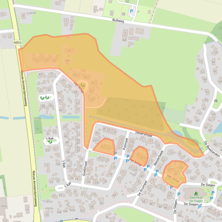 Kaart van postcodegebied 7761GG.