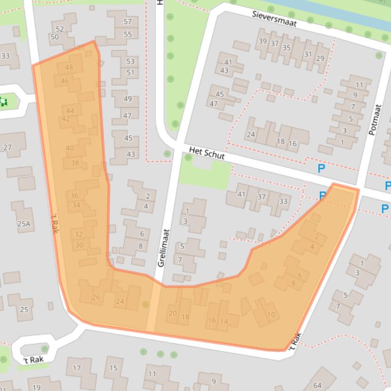 Kaart van postcodegebied 7761GJ.