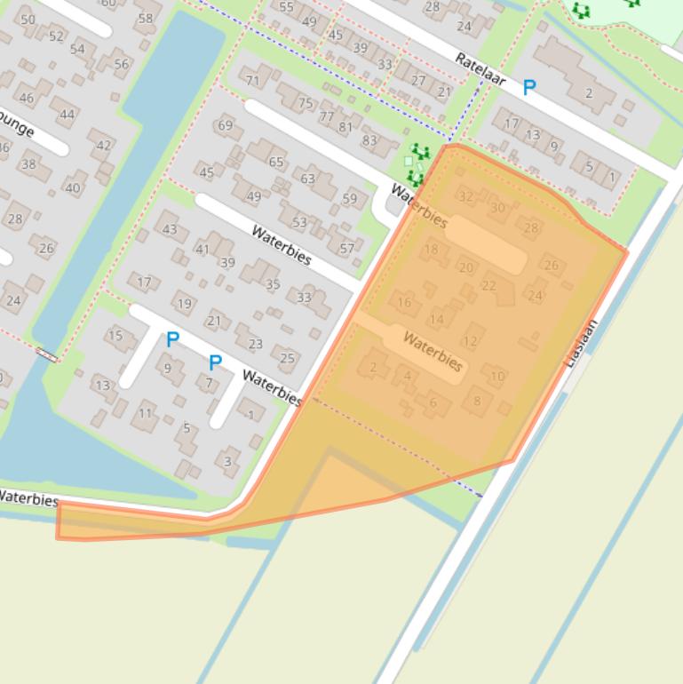 Kaart van postcodegebied 7761KJ.