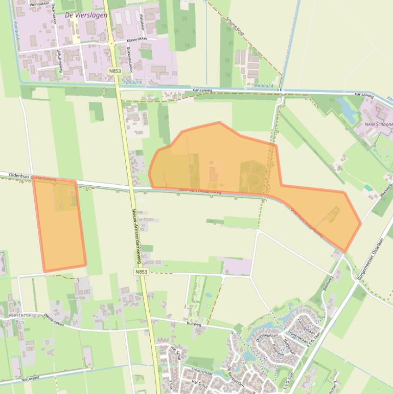 Kaart van postcodegebied 7761PN.