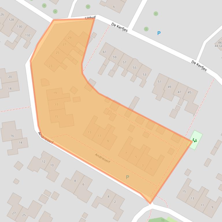 Kaart van postcodegebied 7761WB.