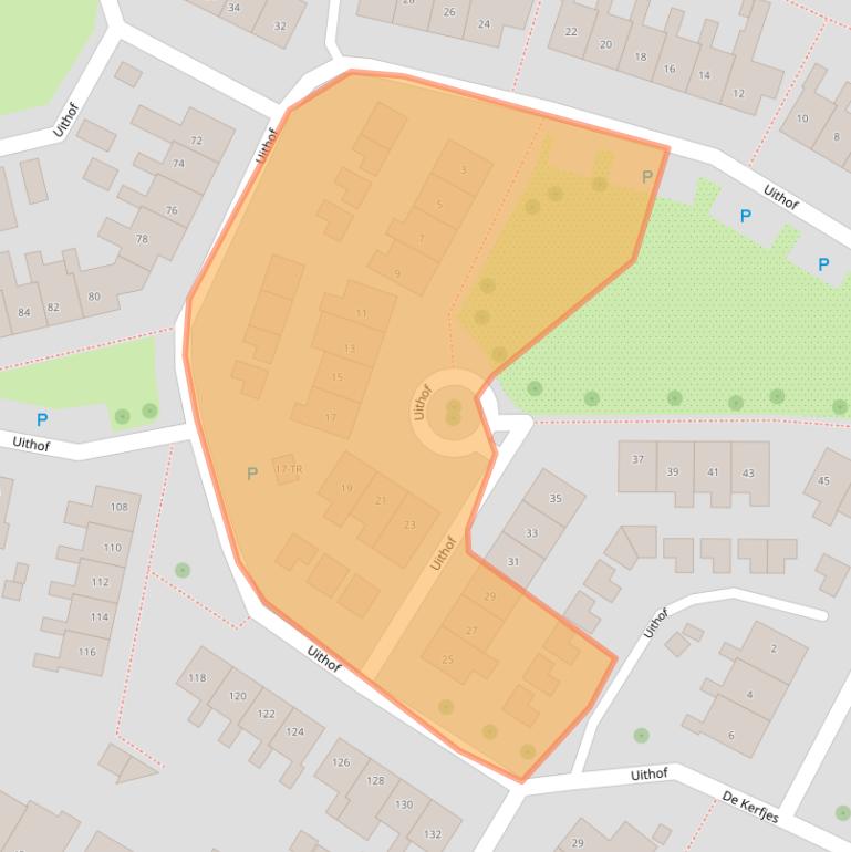 Kaart van postcodegebied 7761XN.