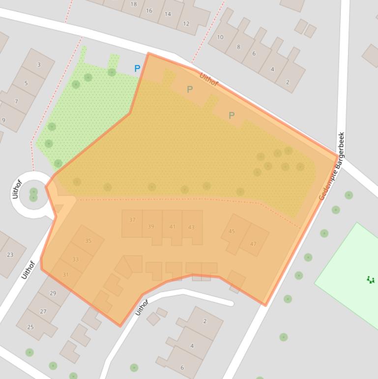 Kaart van postcodegebied 7761XP.