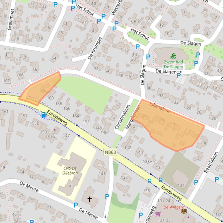 Kaart van postcodegebied 7761XT.