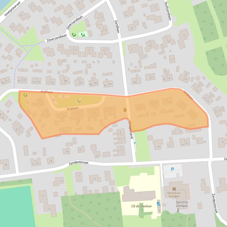 Kaart van postcodegebied 7764AB.