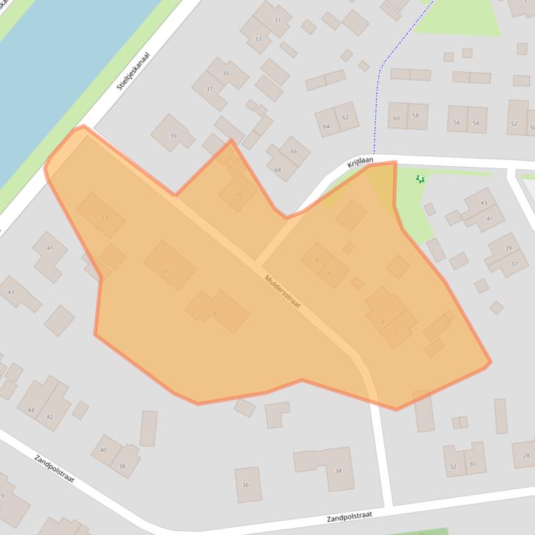 Kaart van postcodegebied 7764AE.