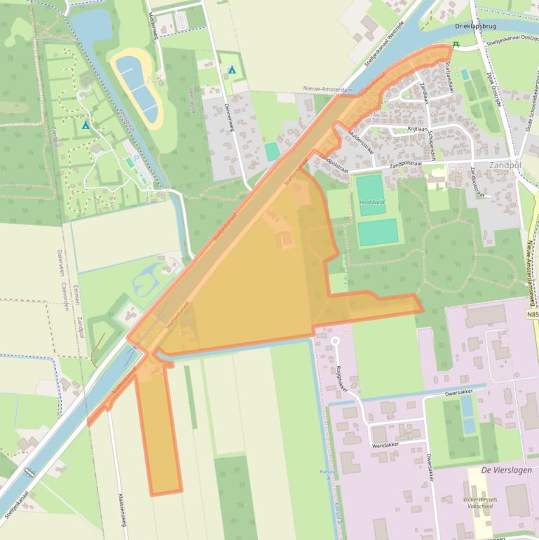 Kaart van postcodegebied 7764AH.