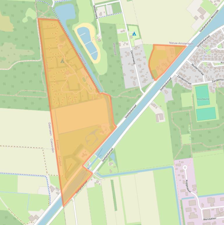 Kaart van postcodegebied 7764AJ.