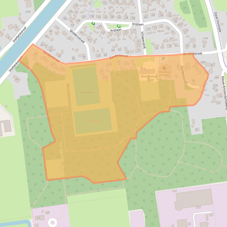 Kaart van postcodegebied 7764AK.