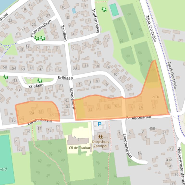 Kaart van postcodegebied 7764AL.