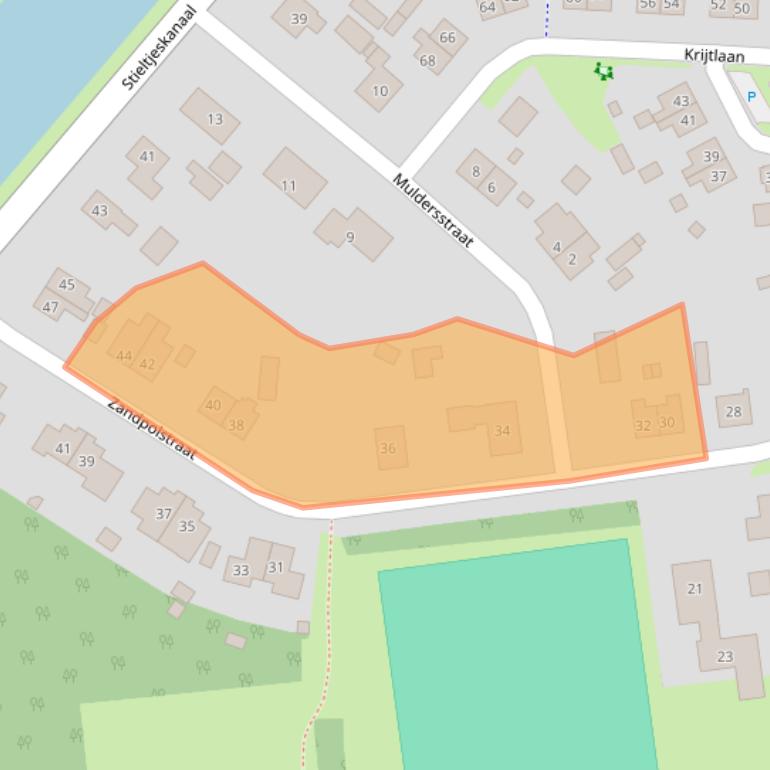 Kaart van postcodegebied 7764AM.