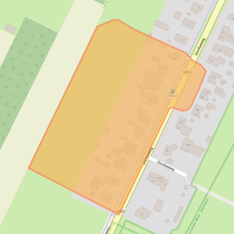 Kaart van postcodegebied 7765AA.