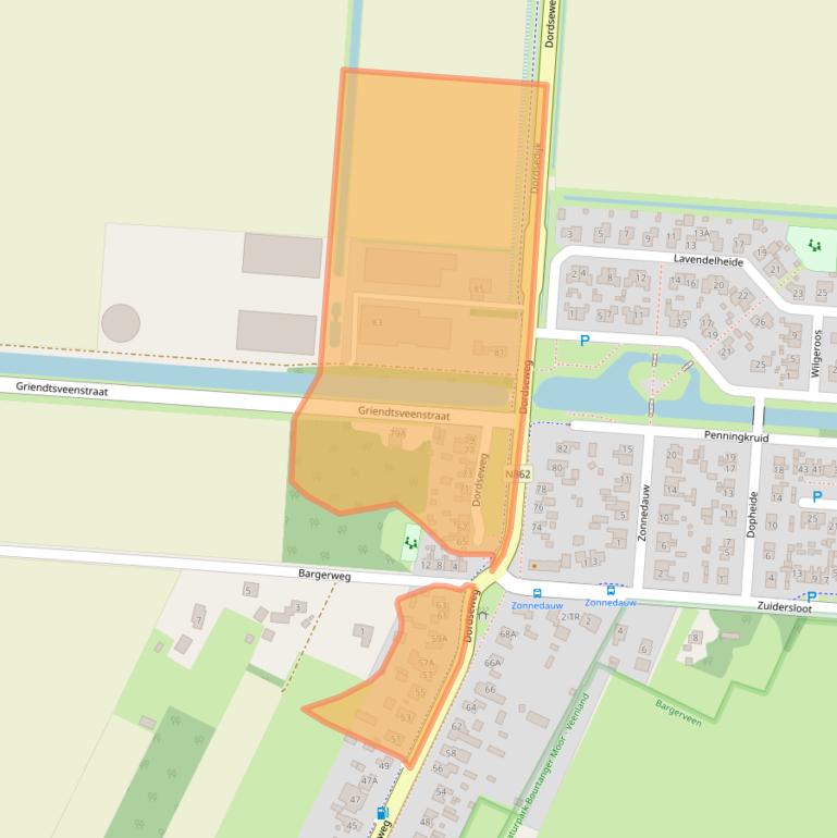 Kaart van postcodegebied 7765AB.