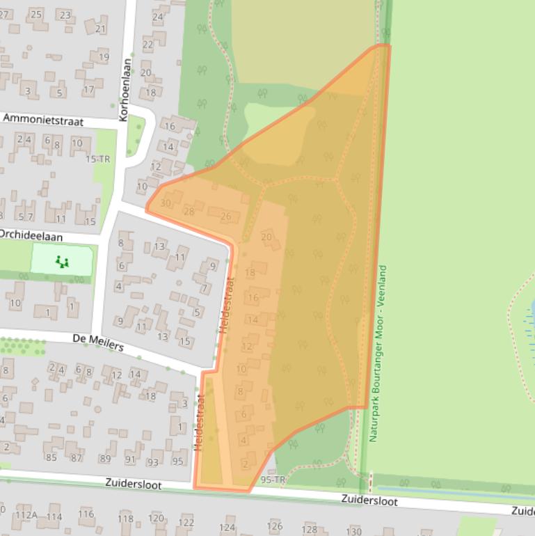 Kaart van postcodegebied 7765BE.