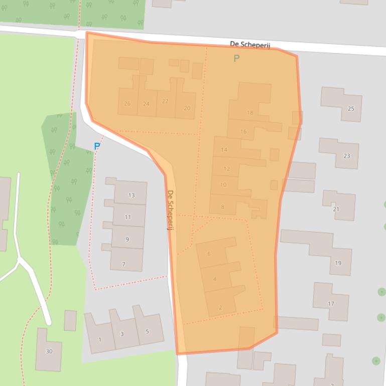 Kaart van postcodegebied 7765BM.