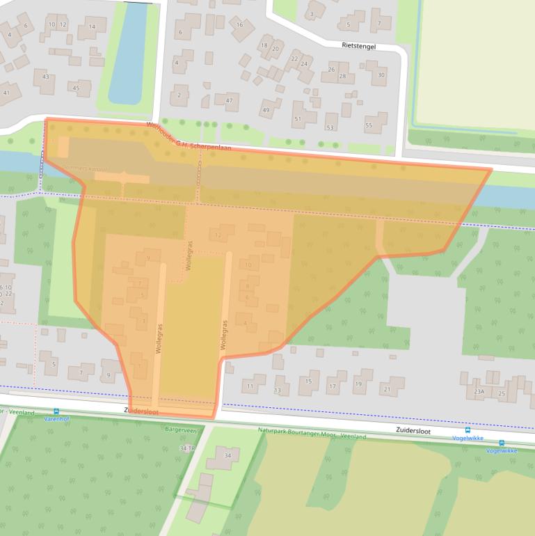 Kaart van postcodegebied 7765BT.