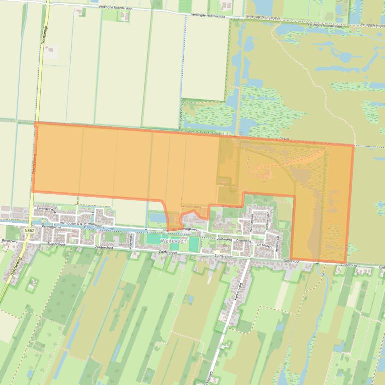 Kaart van postcodegebied 7765BX.