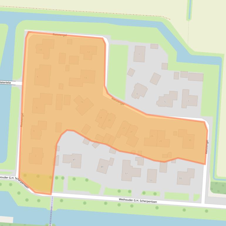 Kaart van postcodegebied 7765CE.