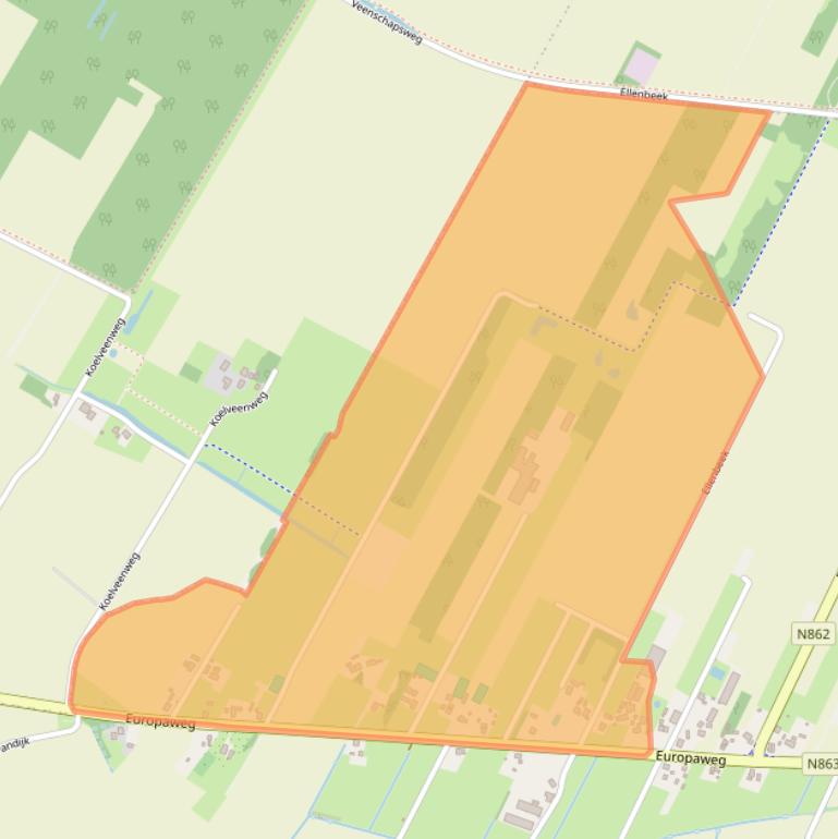 Kaart van postcodegebied 7766AA.