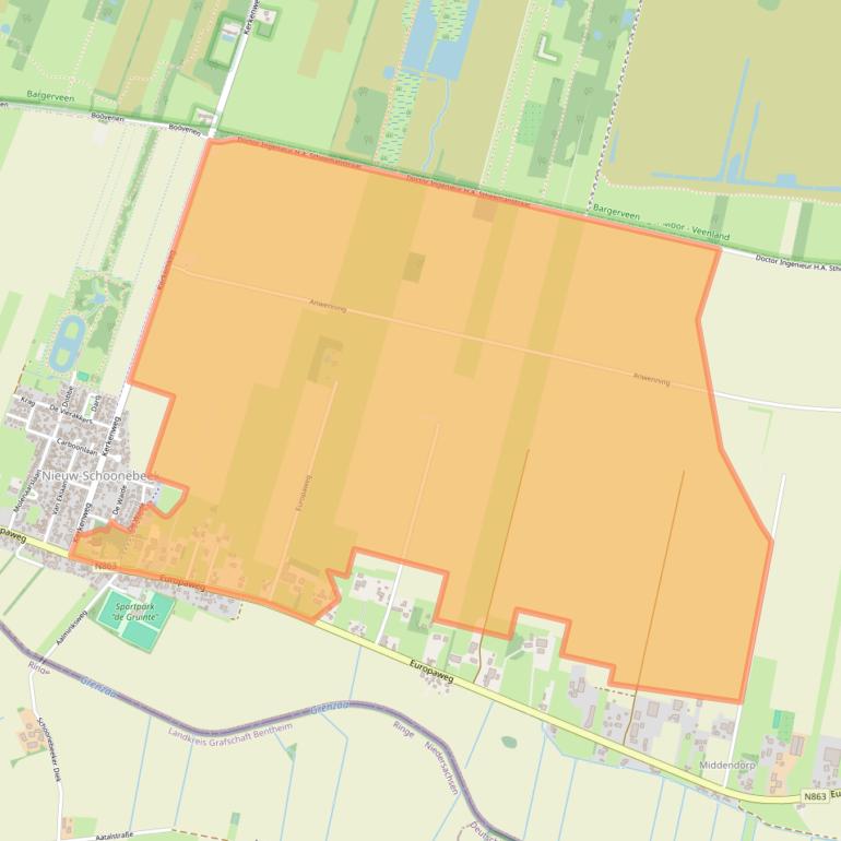 Kaart van postcodegebied 7766AE.