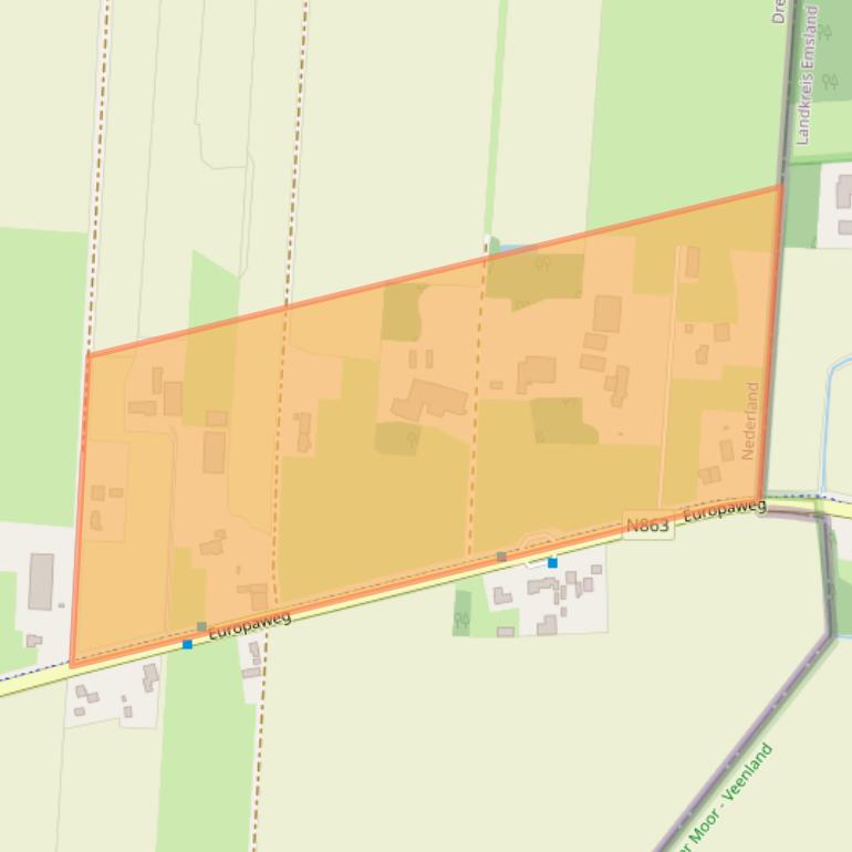 Kaart van postcodegebied 7766AK.