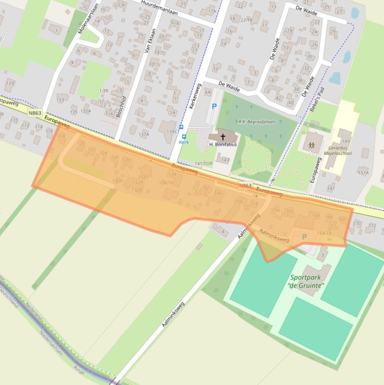 Kaart van postcodegebied 7766AP.