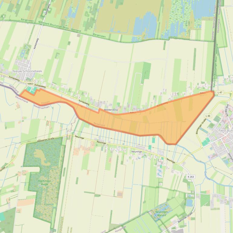 Kaart van postcodegebied 7766AS.