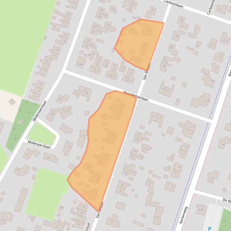 Kaart van postcodegebied 7766BC.