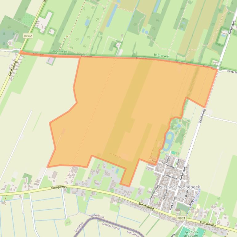 Kaart van postcodegebied 7766BS.