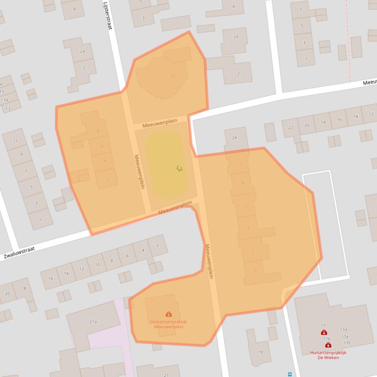 Kaart van postcodegebied 7771AC.