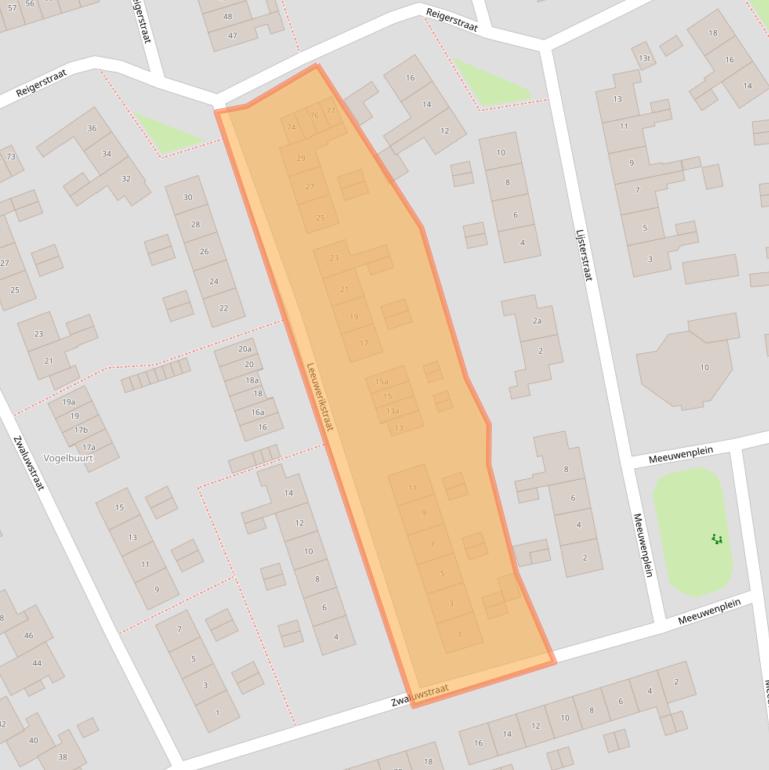 Kaart van postcodegebied 7771AJ.