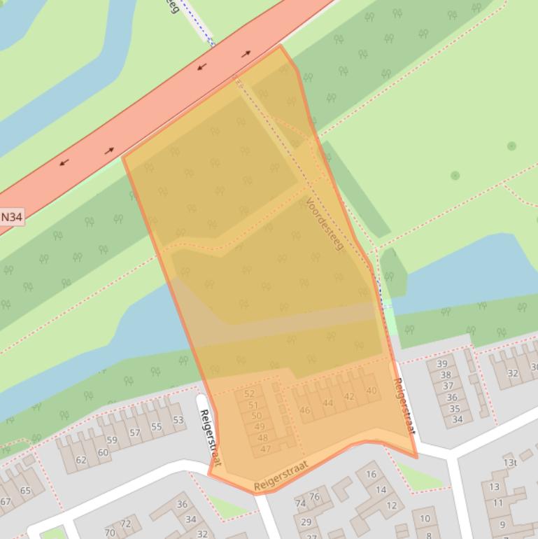 Kaart van postcodegebied 7771AN.