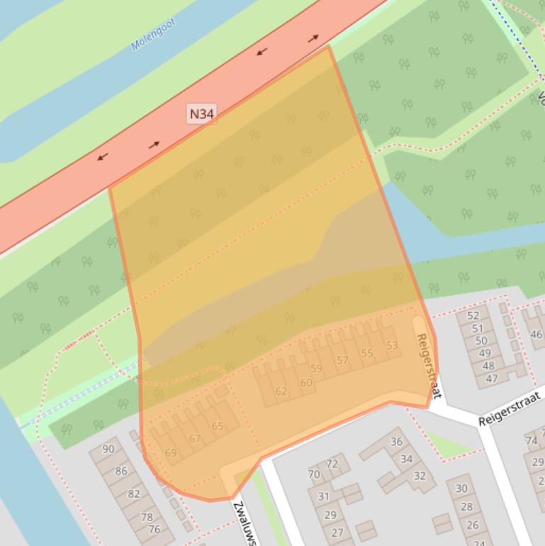 Kaart van postcodegebied 7771AP.